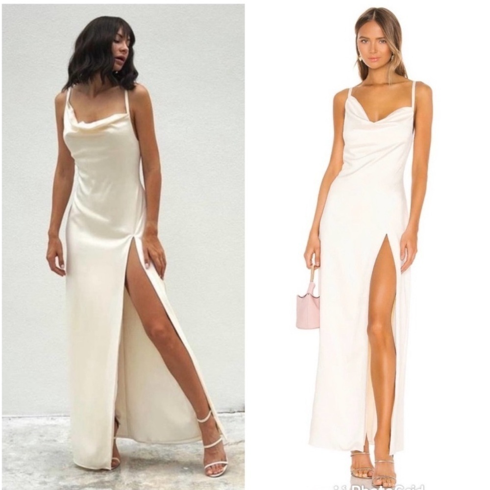 CAMILA COELHO Reyna Maxi Dress In Pearl White